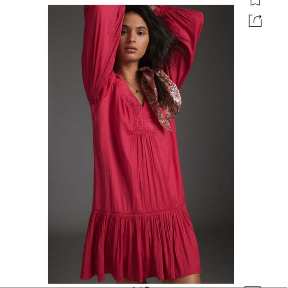 NWT Anthropologie Sabia Flounced Tunic Dress